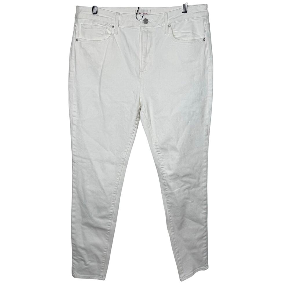 Driftwood Jackie High Rise‎ White Skinny Jeans Women’s Size 32
